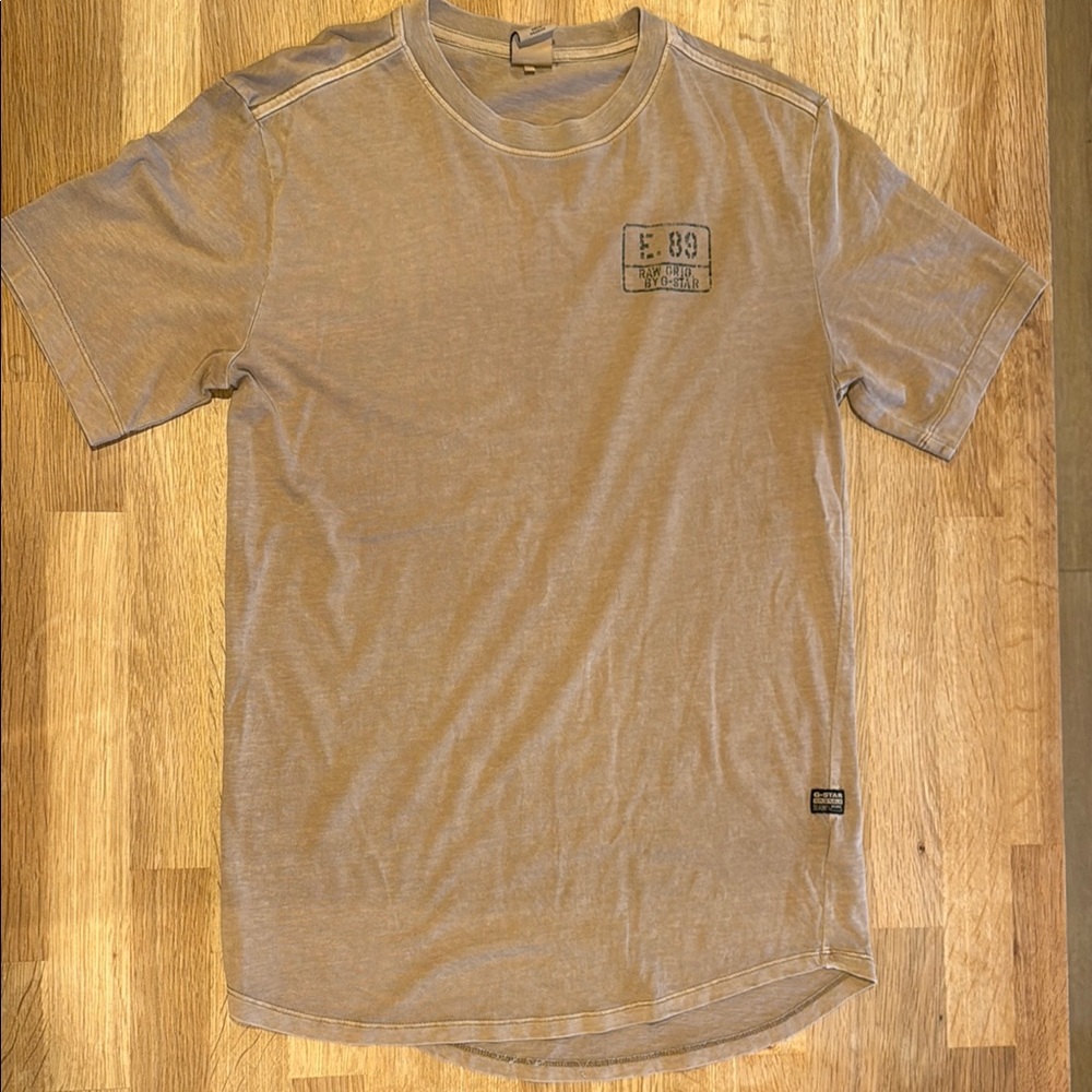 G-Star Tan Short Sleeve Tee Relaxed Fit